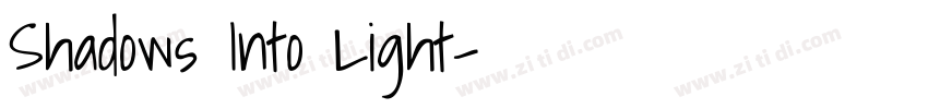 Shadows Into Light字体转换